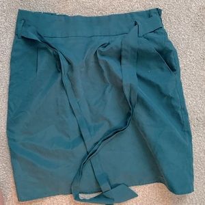 Green tie skirt
